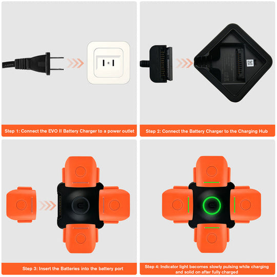 Autel Robotics EVO II Battery Charging Hub 4 in 1 Multi-battery Charger